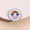 LGBT Enamel Pins Custom You'Re Safe To Be You Around Me Brooches Lapel Badges Rainbow Jewelry Gift for Lover Friends