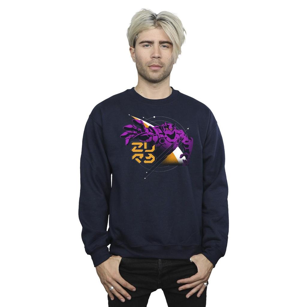 Disney Mens Lightyear Zurg Space Circle Sweatshirt