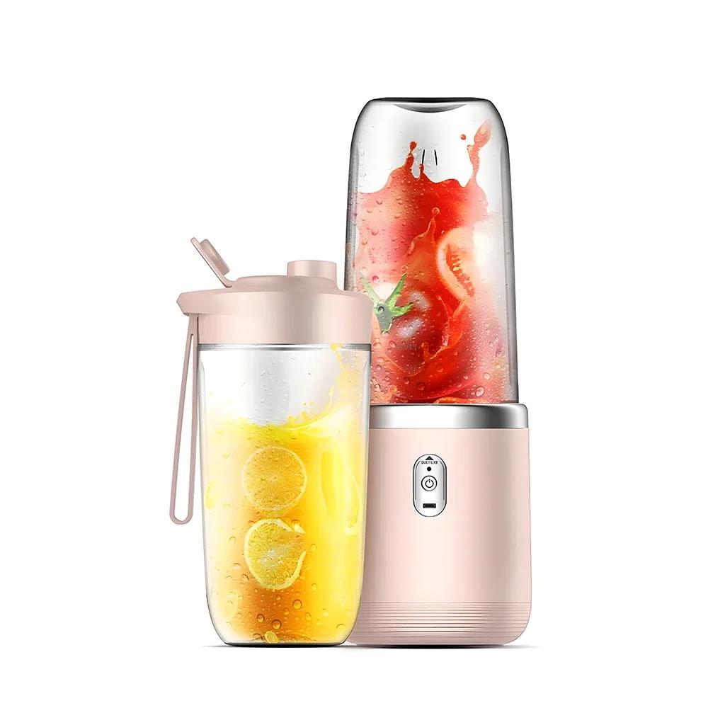Electric Mini Juicer Rechargeable Multifunctional Portable Juice Extractors Cup Six Blades Delicate Household Outdoor Juicers