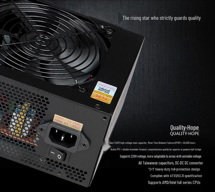 Great Wall HOPE-7000DS 600W Gaming & Office PC Power Supply