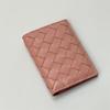 Handmade Woven Leather Wallet+folding Change Bag Card Holder Grid Sheepskin Business Fashion Card Holder Card Holder