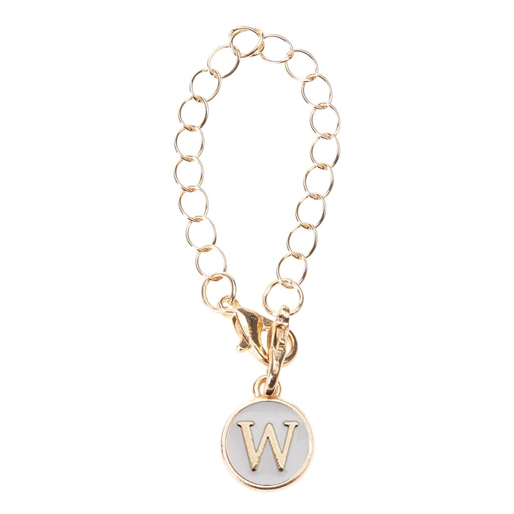 Буква Шарм Аксессуар для Чашки Уникальный Круглый Шарм для Ручки для Брелока Рюкзака Цепочка для Ручки Водяной Чашки с Застежкой-Лобстером