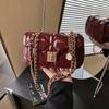 Французская кожаная вощеная сумка через плечо из ПУ с застежкой-молнией для офиса и повседневного ношения