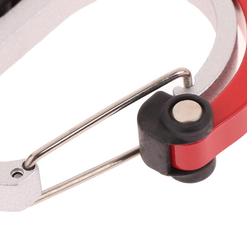 Multifunctional Aluminum Alloy D Type Carabiner 360 Degree Rotary Quick-Hanging Carabiner Buckle Hybrid Gear Clip Outdoor Gadget