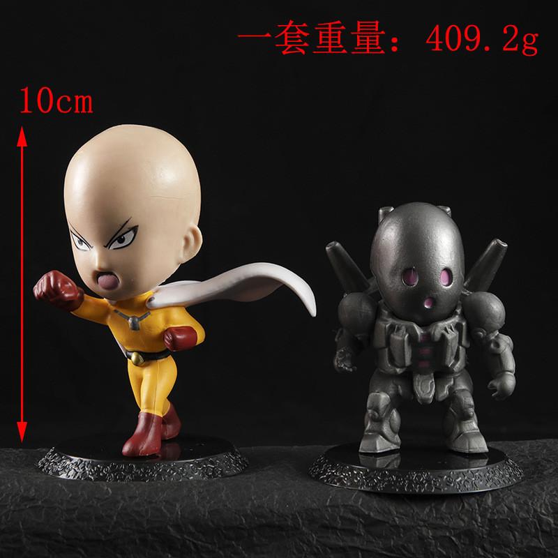 6Pcs/1Set Anime One Punch Saitama Figure Genos Set Toy Terrible Tornado Mumen Rider Model Toy Gift Collection Ornament