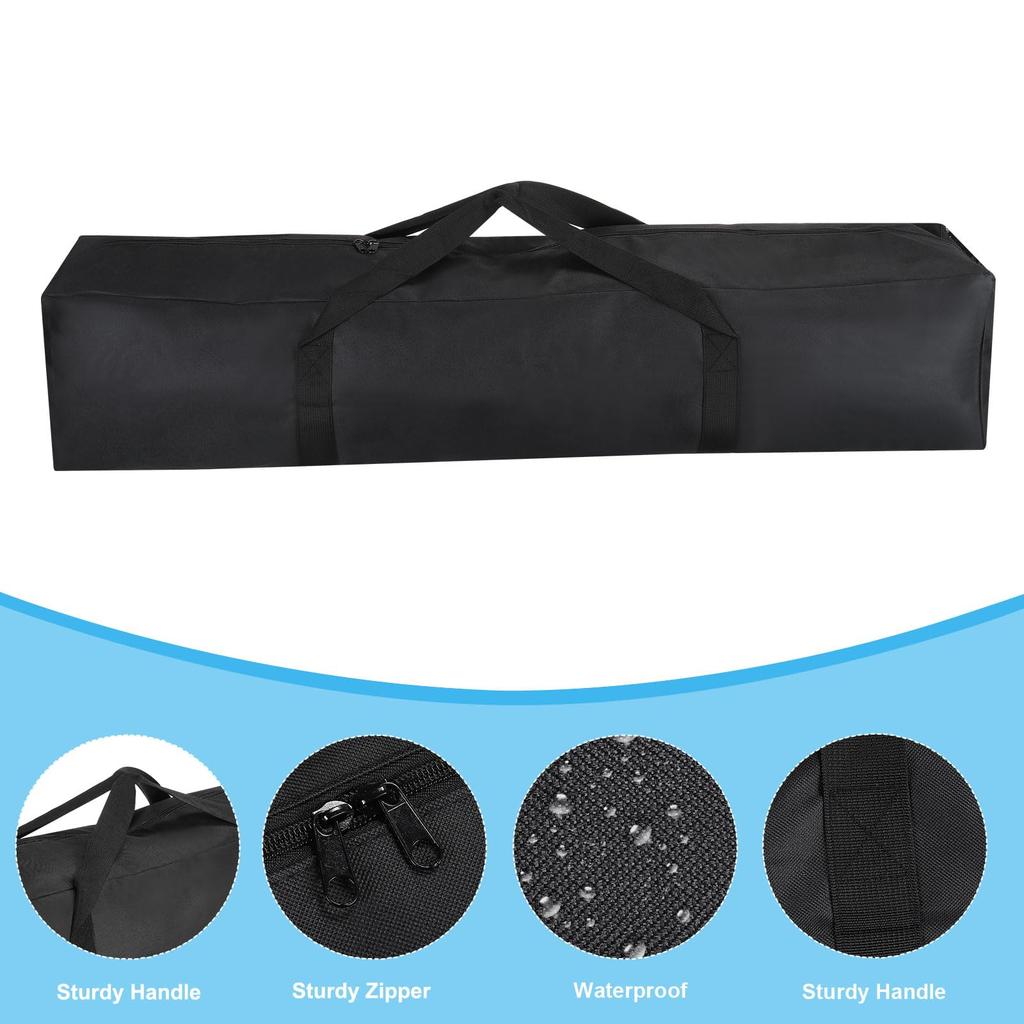 PATIKIL 47" Camp Chair Replacement Bag Set of 2 Nylon Collapsible Carry Bags with Shoulder Strap for Outdoor Camping Black