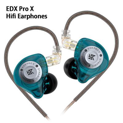 KZ Наушники EDX PRO X Hifi с динамическим приводом, глубоким басом, вкладыши для спортивной музыки, шумоподавлением и съемным кабелем.