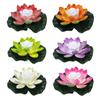 Светодиодный водонепроницаемый плавающий лотосный светильник на батарейках, искусственный цветок лилии, ночник для пруда, бассейна, сада, аквариума, декор для воды