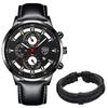 Men's Luxury Watch Men Business Leather Quartz Wristwatch Calendar Date Men Casual Sports Bracelet Watches Clock