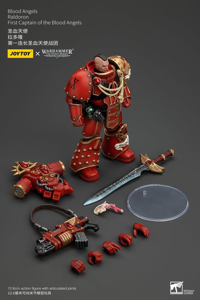 JOYTOY Warhammer Blood Angels Первый капитан Лардрон Масштабная фигурка Готовый продукт 40,000 1/18
