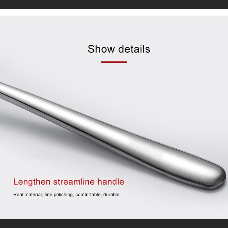 Корейская ложка из нержавеющей стали с утолщением, креативная длинная ручка, ложка для горячего горшка, половник для супа, домашняя кухня, основные инструменты H2 MIT