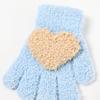 Cozy Five-Finger Knitted Children's Gloves for Autumn/Winter