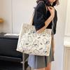 Canvas Bag Female Class Student Satchel 2025 New Cartoon Cute Shoulder Bag Tote Bag