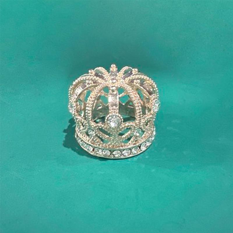 Dollhouse Miniature Gold Silver Bronze Mini Metal Alloy Crown Models Dolls Toys