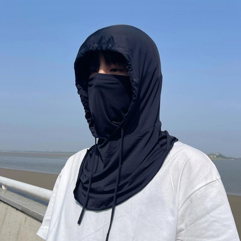 Full Face Mask Cover Sunhat Long Neck Wrap Cover Fishing Hat Neck Gaiters Scarfs Protect Neck Hiking Hat  for Women Men