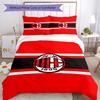 3pcs AC Milan Bedding Set Duvet Cover Closure Includes 1 Duvet Cover & 2 Pillowcases, Soft and Comfortable for All Seasons.