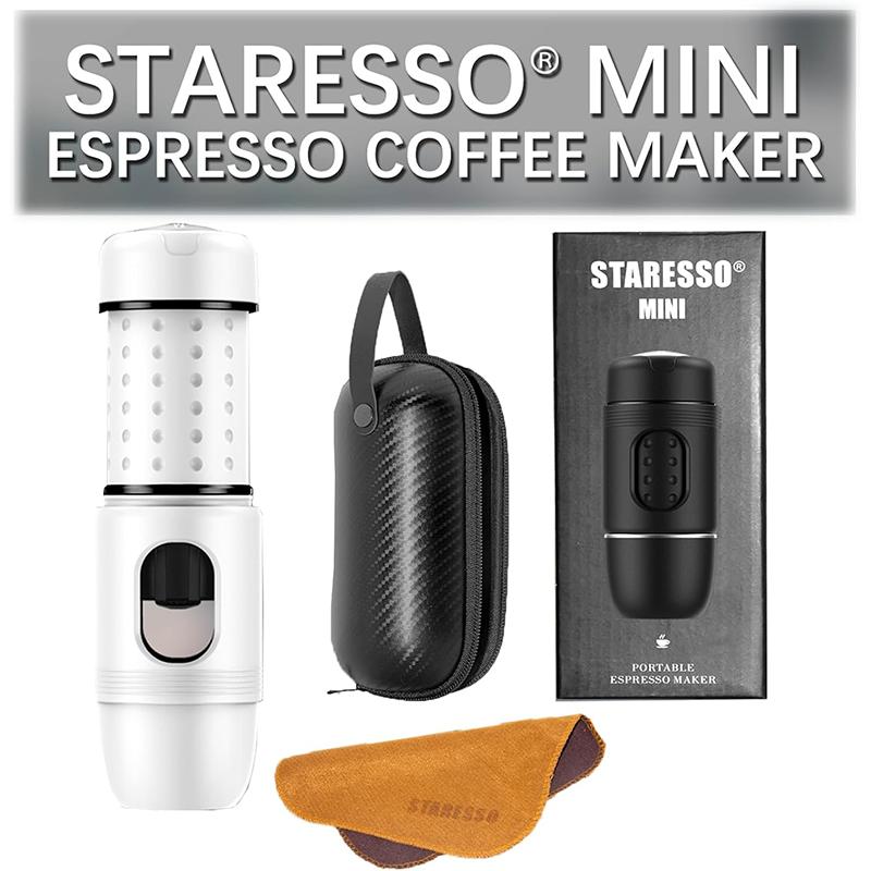 Staresso Мини-кофеварка для путешествий, портативная кофемашина 2IN1, дорожные гаджеты, идеально подходящие для путешествий, кемпинга, пеших прогулок