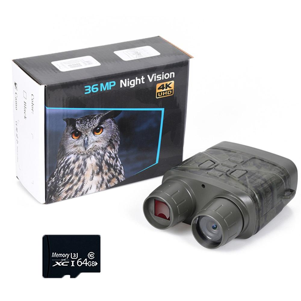 Nv4000 4k Uhd 36mp 400 м инфракрасный бинокль ночного видения портативный мини-телескоп камера 5x цифровой зум для охоты и кемпинга