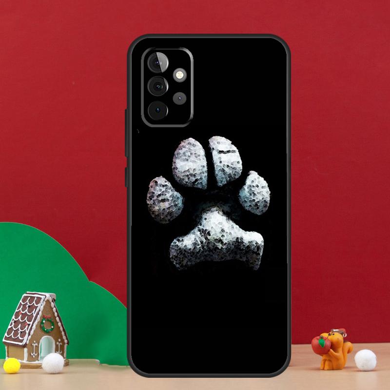 Animal Dog Paw Prints Case For Samsung Galaxy A17 A06 A16 A56 A36 A54 A34 A14 A52 A32 A13 A23 A33 A53 A15 A35 A55