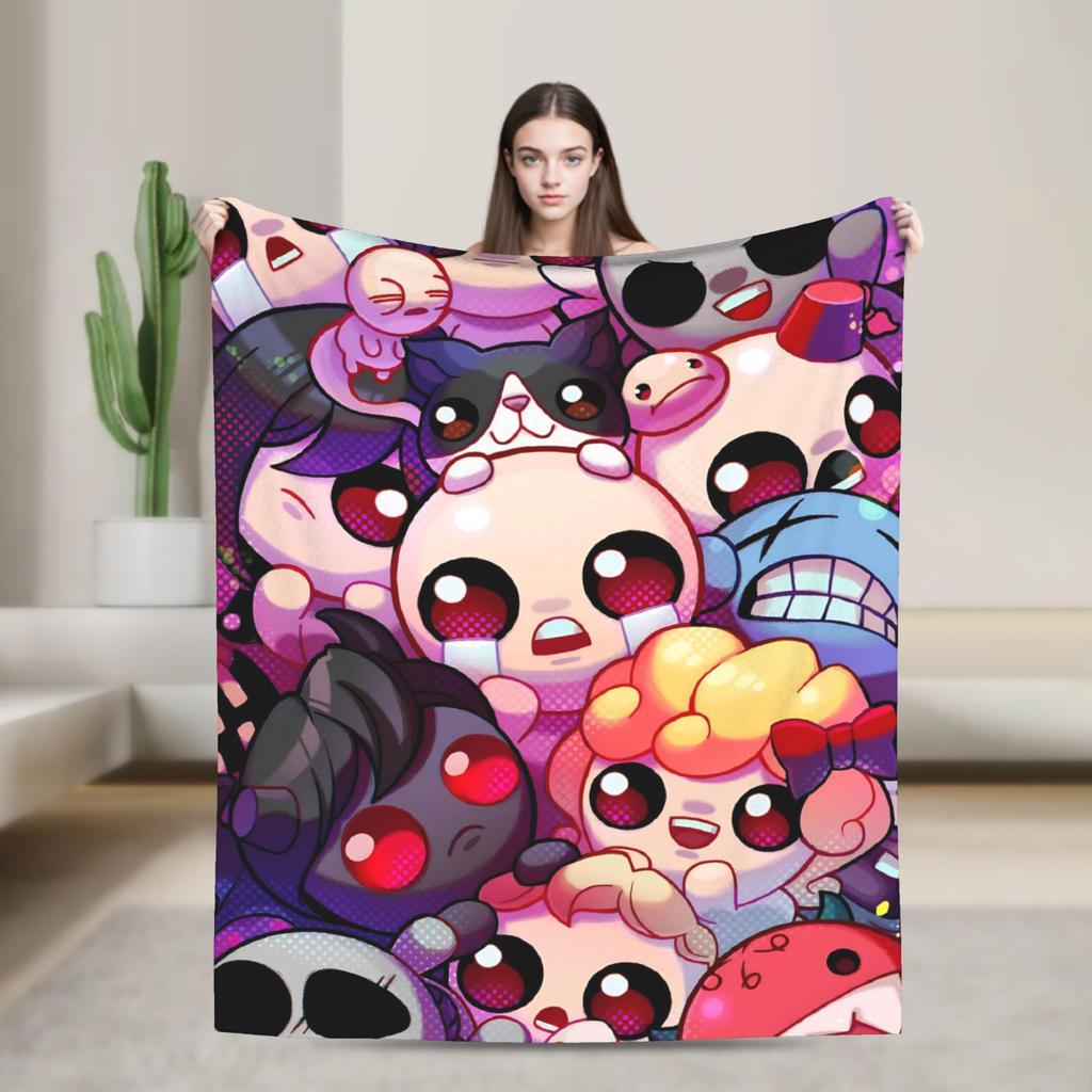 The Binding Of Isaac Warm Soft Blanket Camping Plush Bedding Throws Funny Home Decor Flannel Bedspread Sofa Bed Cover