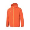 Li Ning Group Purchase Series Logo Raglan Zip-Up Hooded Sports Windbreaker Men Outerwear Orange AFDU627-6