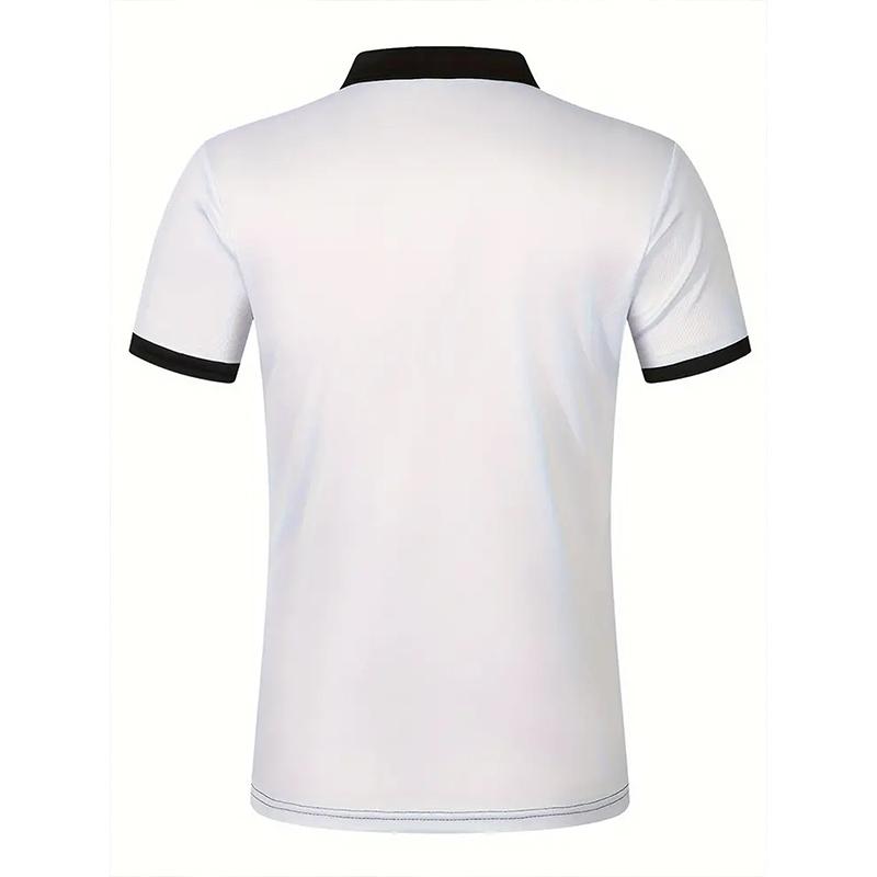 Мужская летняя повседневная рубашка поло с короткими рукавами, мужская деловая рубашка поло.