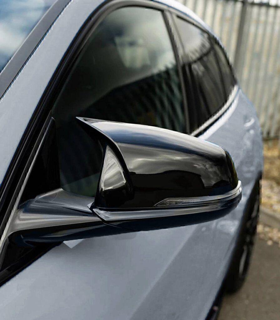 Gloss Black Rear Wing Mirror Cover Cap For BMW F20 F21 F22 F30 F32 F36 X1 F87 M3 nlxk36