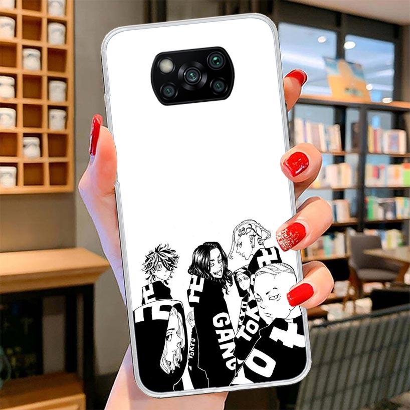 Tokyo Aevengers Black Anime Cover Phone Case For Xiaomi Poco F7 Ultra X7 X6 X5 Pro M7 Redmi 15C 15 13C 13 12C 12 10C 10 9A 9C 9T