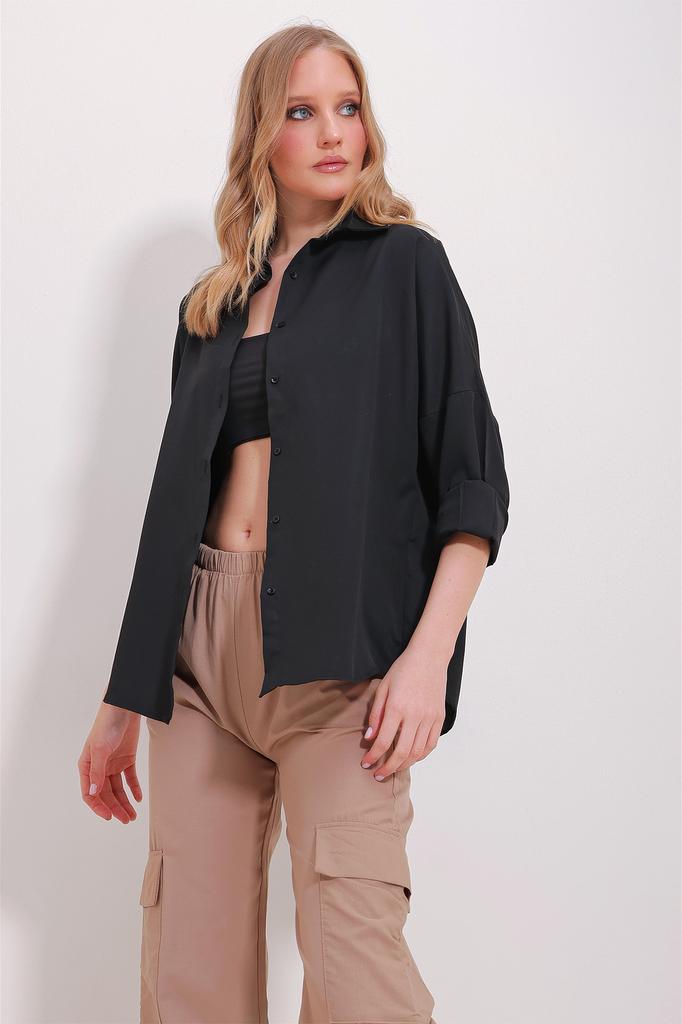 Женская рубашка, модная бежевая базовая рубашка из хлопка нового сезона с манжетами