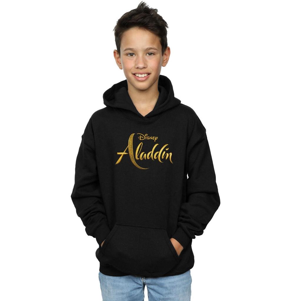 Disney Boys Aladdin Movie Logo Hoodie