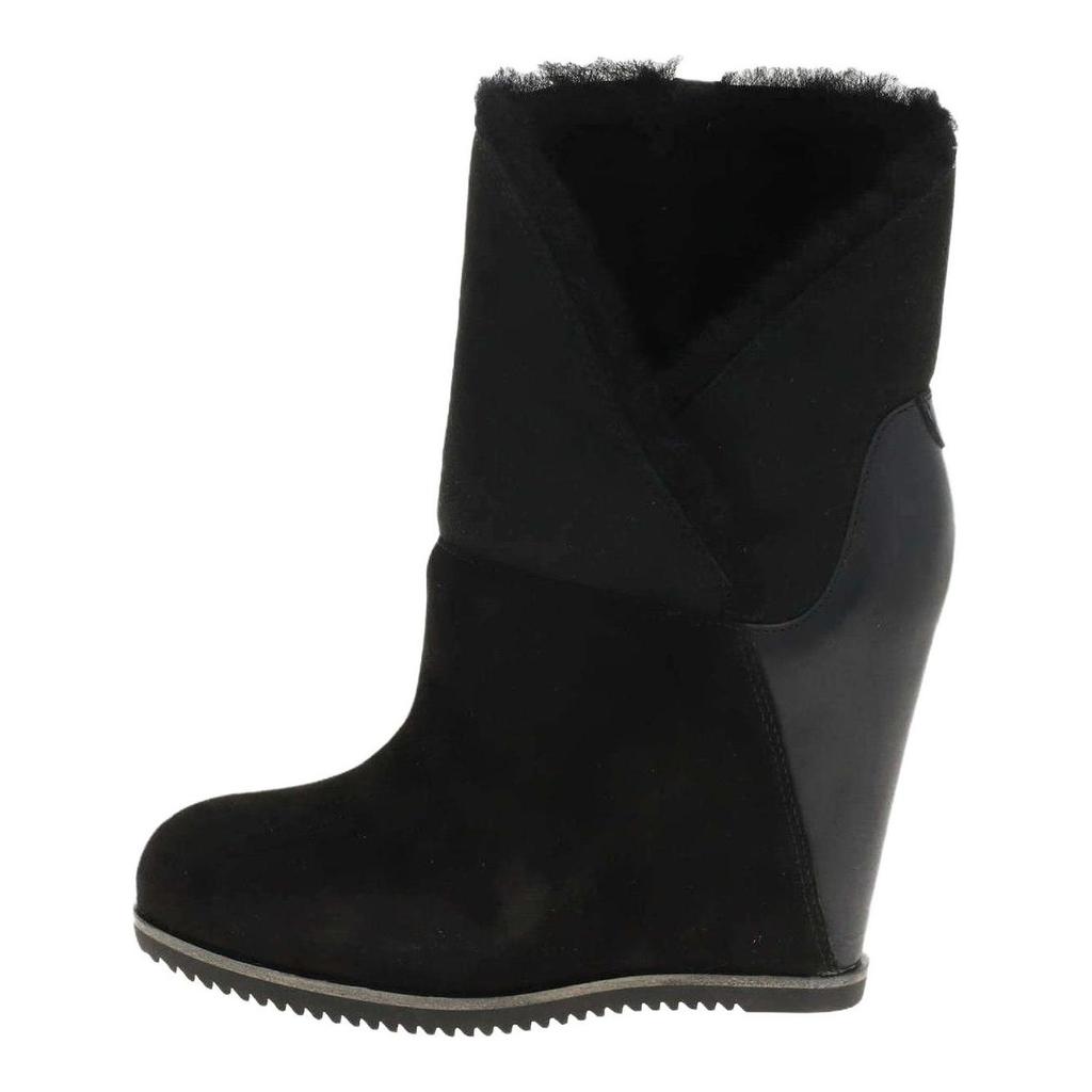 UGG Австралия Замша Универсальные Винтажные Короткие Ботинки Женские ботинки Черные 1105576-BLK