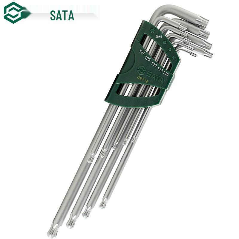 SATA 09716 Набор шестигранных ключей Torx с шаровым концом