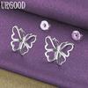 Серьги-бабочки из стерлингового серебра 925 пробы, подарки для вечеринок, модные украшения