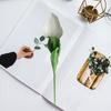 Искусственный цветок тюльпана Real Touch Многоцветная бархатная текстура Реалистичное антивыцветающее украшение для дома