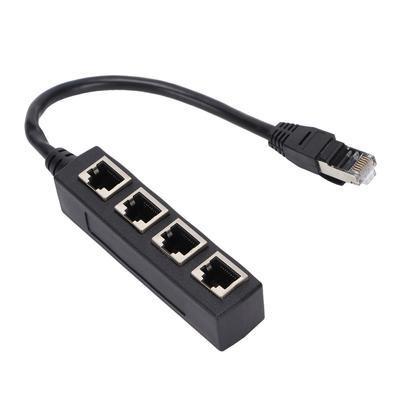 Адаптер-разветвитель RJ45 Кабель LAN Ethernet 1-4 порта Разъем-штекер