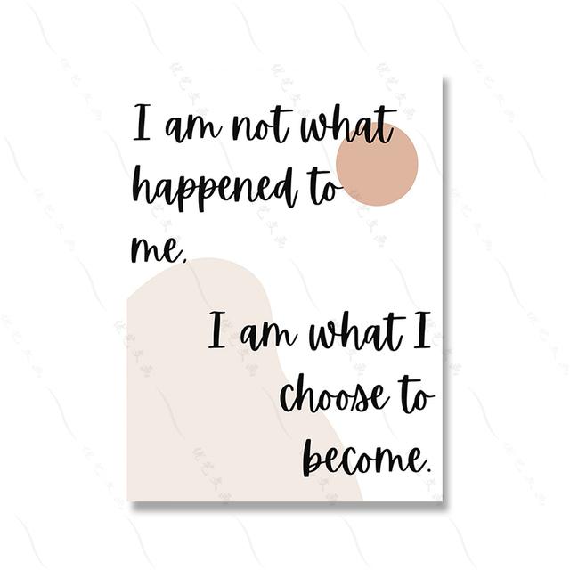 Boho Retro Quote Office Wall Art Therapy Poster Print Motivational Text Canvas Painting Psychology Mural Living Room Decoration