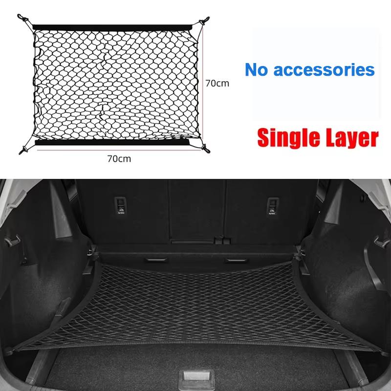 For Tesla Model Y Juniper 2025 2026 Car Rear Trunk Net Storage Bag Cargo Elasticity Organiser Interior Luggage Auto Accessories
