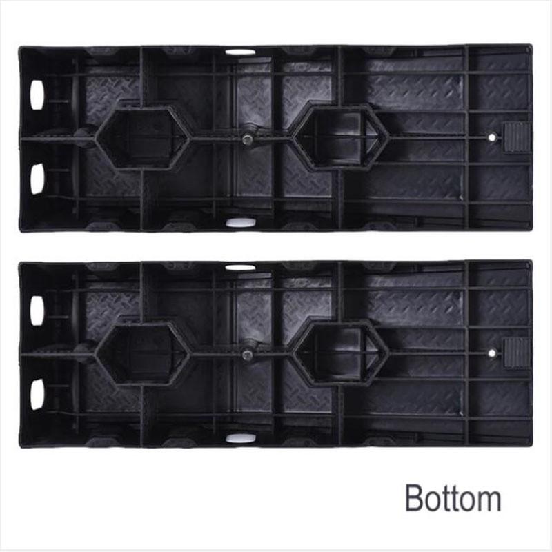 Портативный комплект автомобильных рамп 1 пара (2pcs) Легкий пластик Сверхпрочный Долговечный для Порога Транспортного средства Легкое Обслуживание Автомобиль