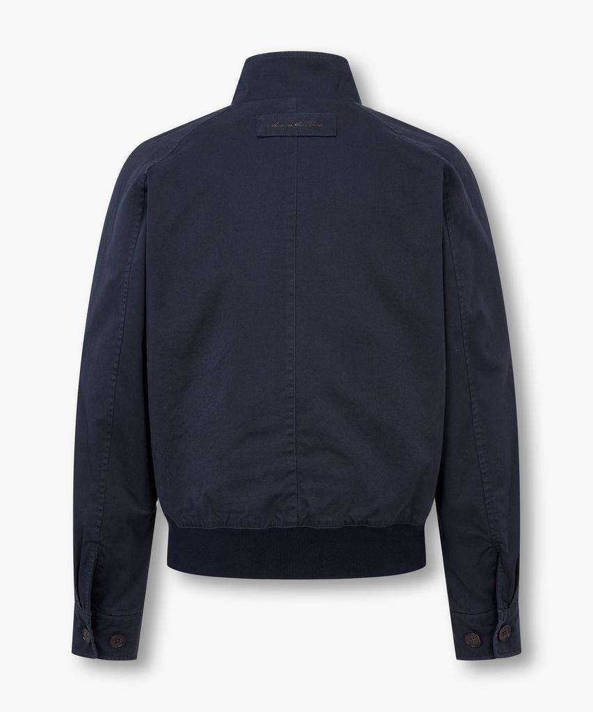 Man On The Boon Raglan Sleeve Washed Cotton Jacket_Navy 4715109003
