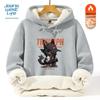 JEANSWEST LIFE Men's Heavyweight Fleece-Lined Hooded Sweatshirt
