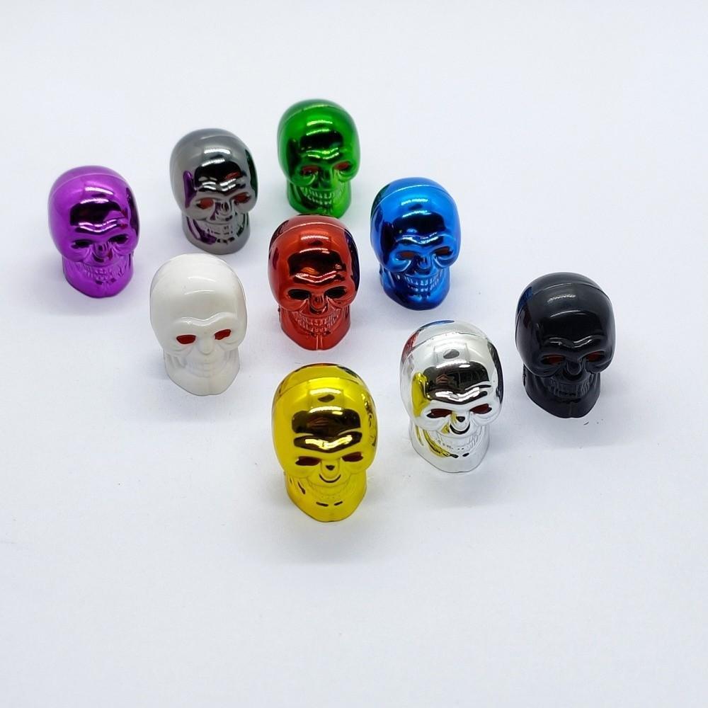 1Pc Antirust Copper Core Valve Stem Cap Skull Style Tire Valve Cap Bike Tires Valve Caps  Motorcycle