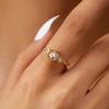 Elegant CZ Couple Ring for Women Men Silver Rose Gold Color Honeycomb Wide Band Matching Jewelry Anniversary Gift Accessories
