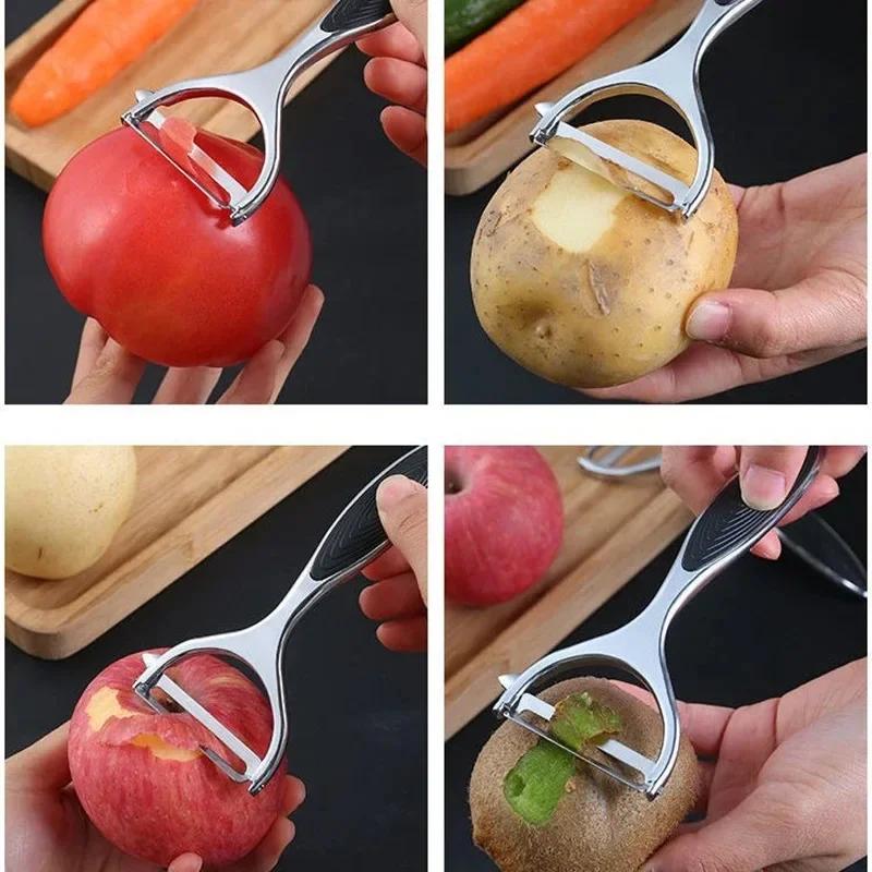 Stainless Steel Fruit Vegetable Tools Vegetable Peeler Potato Peeler Kitchen Accessories, Non-slip Handle SGGJ001