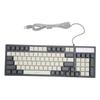 Gaming Keyboard RGB LED Backlight Mechanical Waterproof Compact 96 Keys USB Membrane Keyboard for Desktop Computer PC