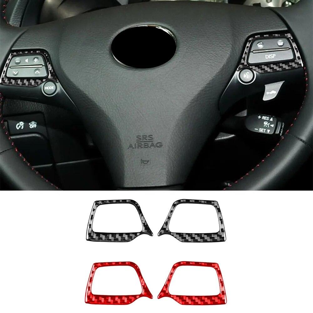 For Lexus GS 2006-2011 Car Steering Wheel Decoration Cover Sticker Decal Trim Auto Accessories Interior Carbon Fiber