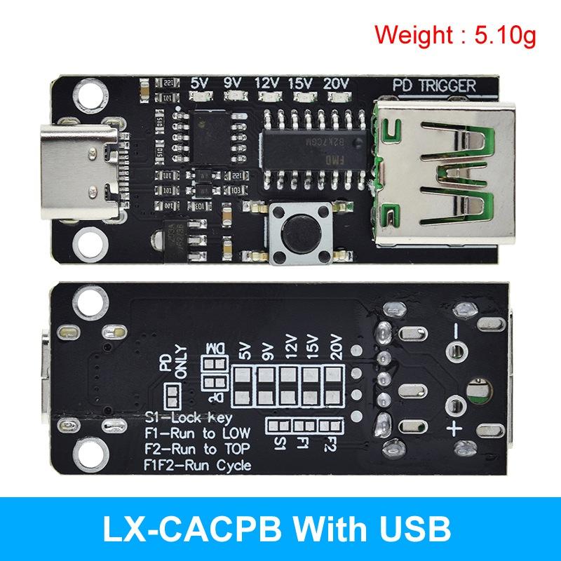 100 Вт 5 А USB-C Плата-триггер быстрой зарядки Модуль PD/QC Плата-приманка Быстрая зарядка USB Type-c PD 2.0 3.0 Модуль усиления Power Delivery