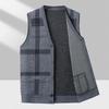 Men's Sweater Vest Casual Sleeveless Knit Jackets Men Fashion Plaid V-neck Cardigans Man Clothes Knitted Waistcoat