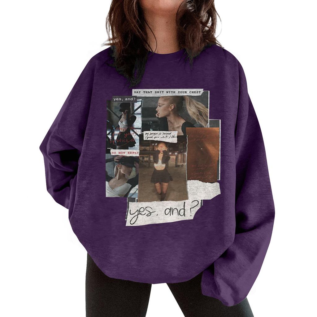 Женская свободная толстовка с капюшоном с принтом, повседневная модная спортивная толстовка