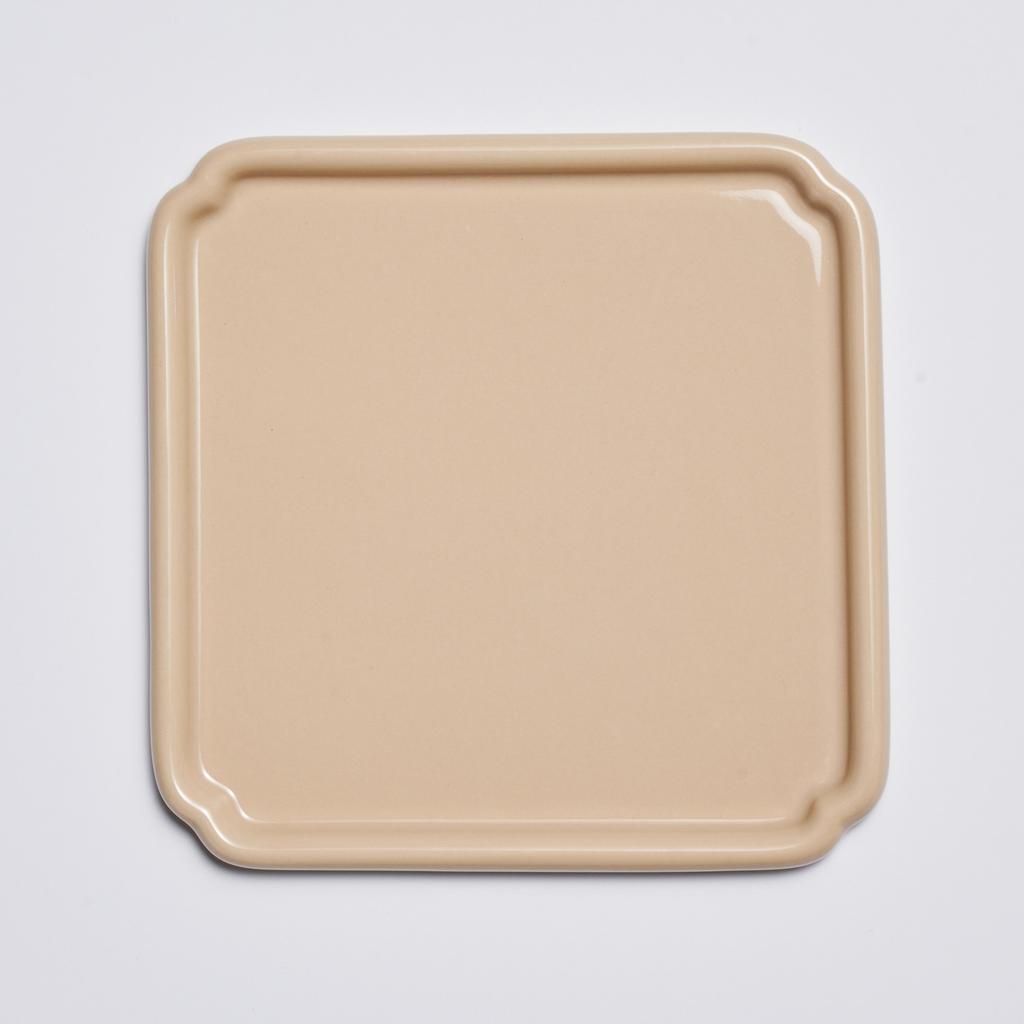 LASSIETTE NUBE Керамическая маленькая тарелка можно мыть в посудомоечной машине Желтый, Белый