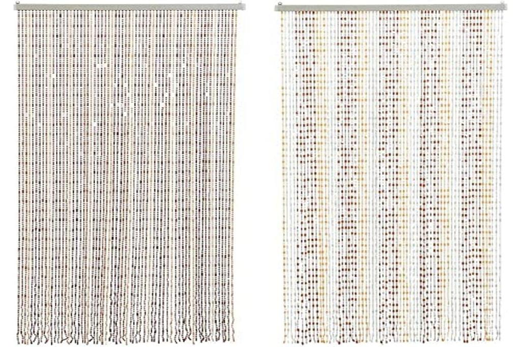 Пластиковая штора с 64 полосками разных цветов 90x1,5x200см